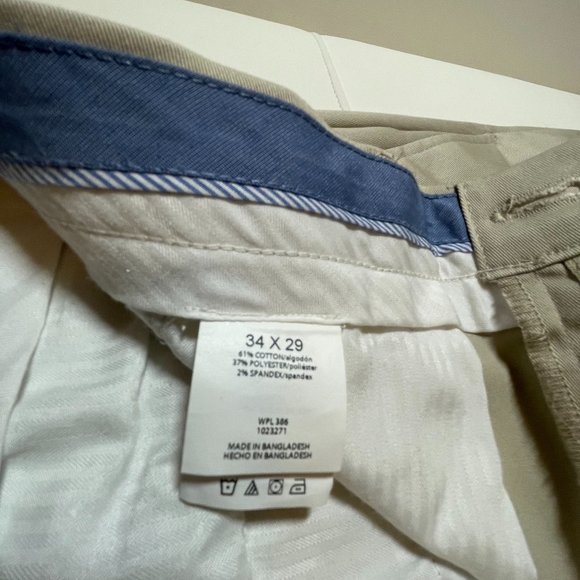 Men's Haggar Khaki Pants, Size 34 - Picture 8 of 9
